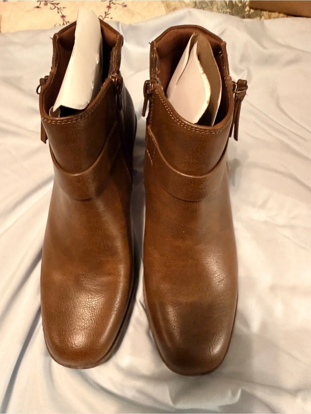 Lucky Brand Ilse Brown Ankle Boots Booties Size 6.5 New in Box